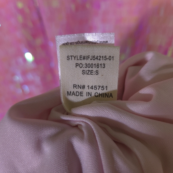 Fantastic Fawn The It Girl Iridescent Sequin Bomber Jacket Size Large Barbiecore - Picture 6 of 7